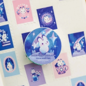 special daily Rabbit'S Shooting Star Stamp Washi Tape