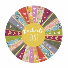 Radiate Love Vinyl Sticker muted