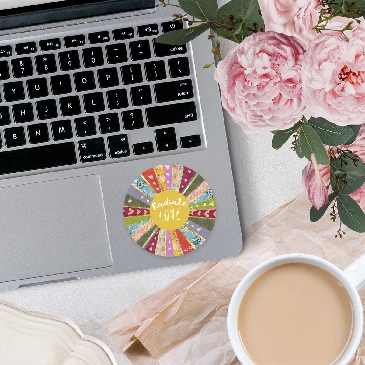 foldable Radiate Love Vinyl Sticker