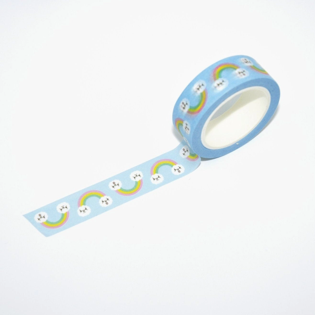Rainbow Bichon Dog Washi Tape sealed bold
