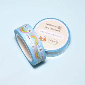 Rainbow Bichon Dog Washi Tape budget thin