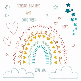 automatic refined Rainbow Dreams - 6X8 Stamp Set - Retiring