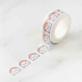 Rainbow Envelopes Washi Tape leather