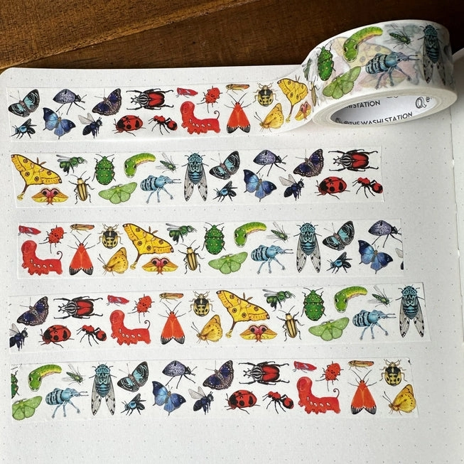 Rainbow Insects Washi Tape essential retro