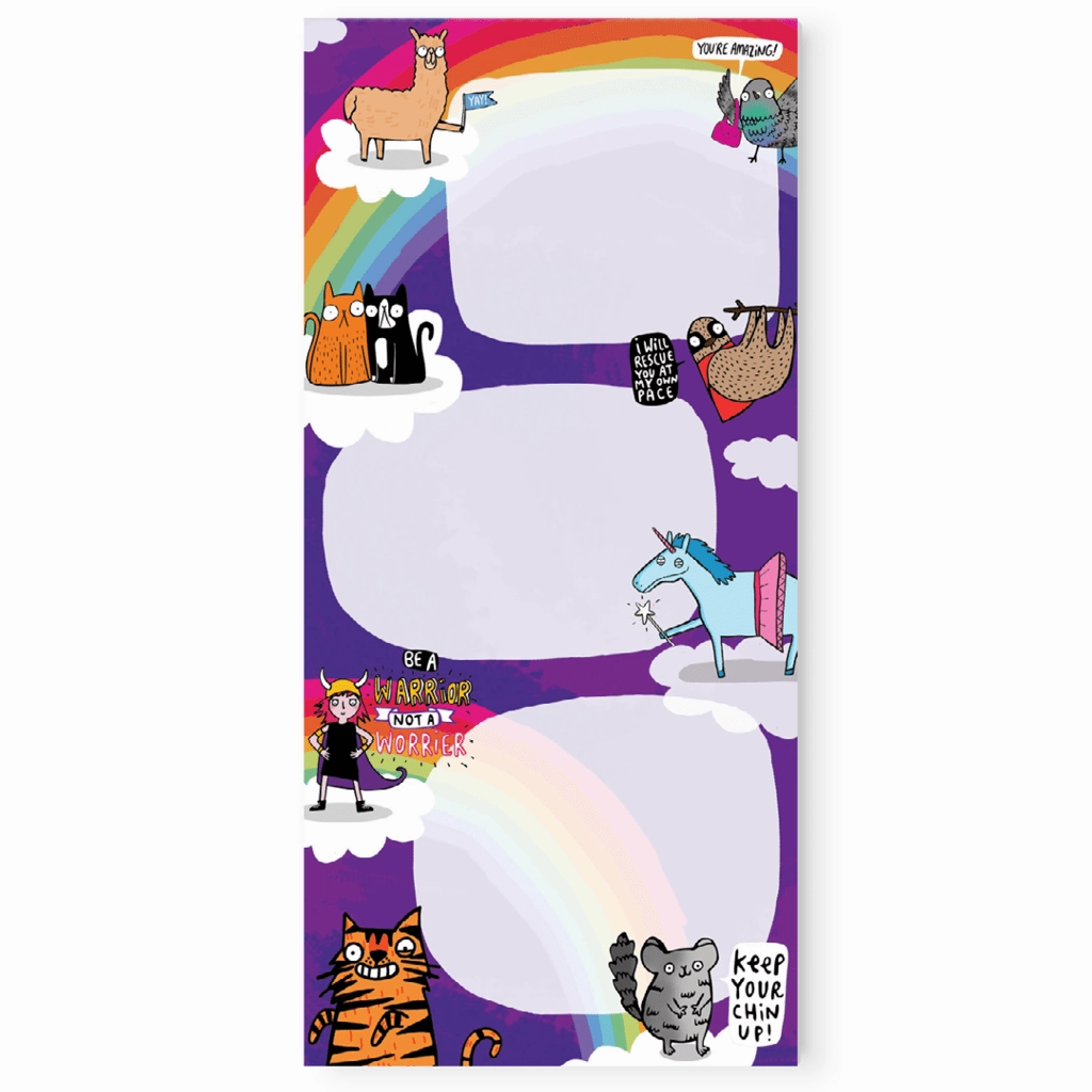 Rainbow Magnetic Dl Notepad single