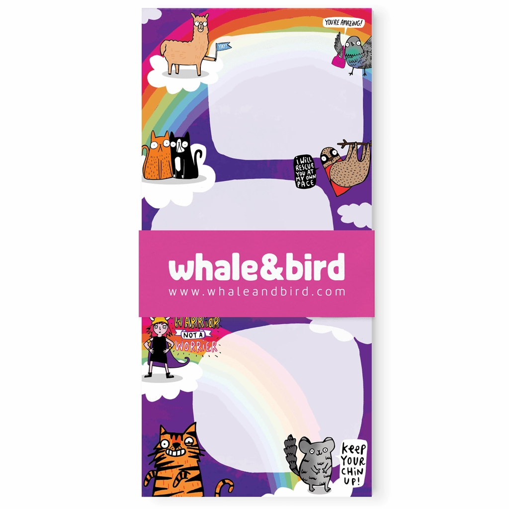 Rainbow Magnetic Dl Notepad foldable