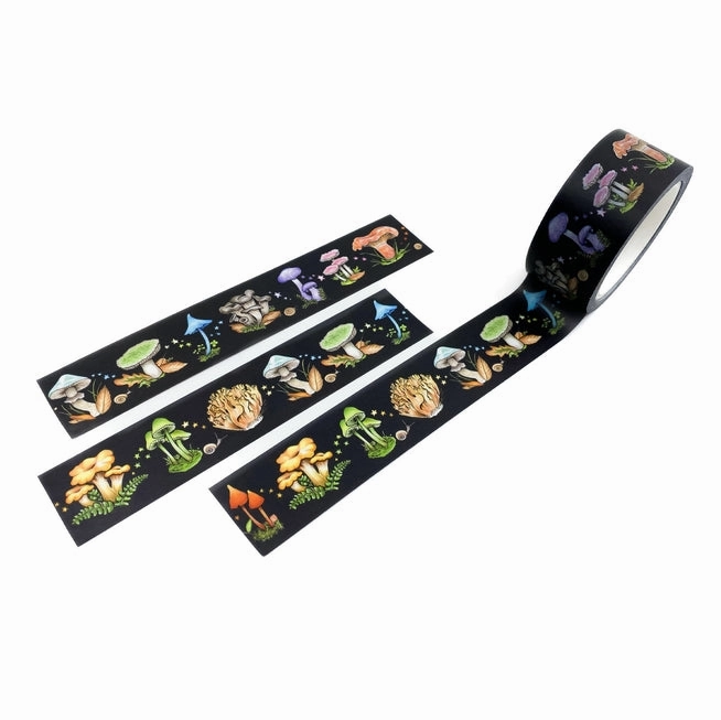 Rainbow Mushroom Washi Tape automatic matte