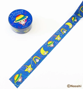 metallic collapsible Rainbow Planet Washi Tape Naoshi