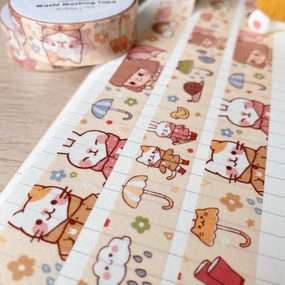 Rainy Days Washi Tape professional biodegradable