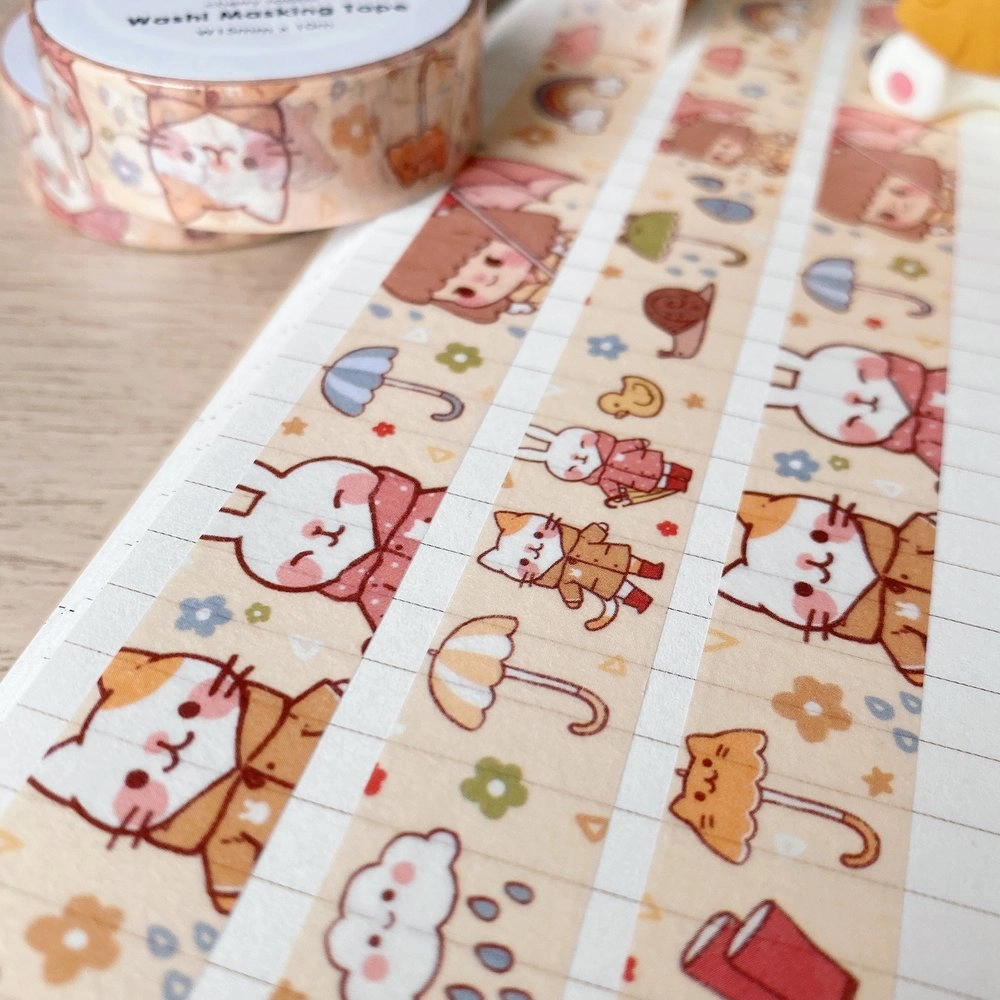 Rainy Days Washi Tape professional biodegradable