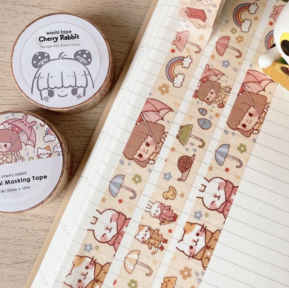 refined Rainy Days Washi Tape