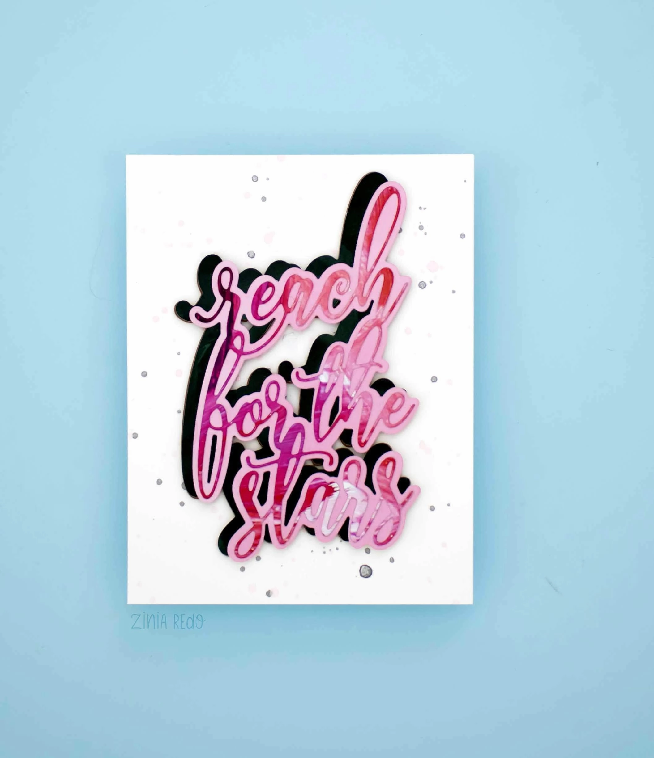 heatproof matte Reach For The Stars Die Set