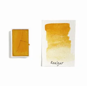 luxury Realgar Py39 (Mineral) - Artist Grade Handmade Honey Based Watercolor Paint Full Pan 3.2Ml