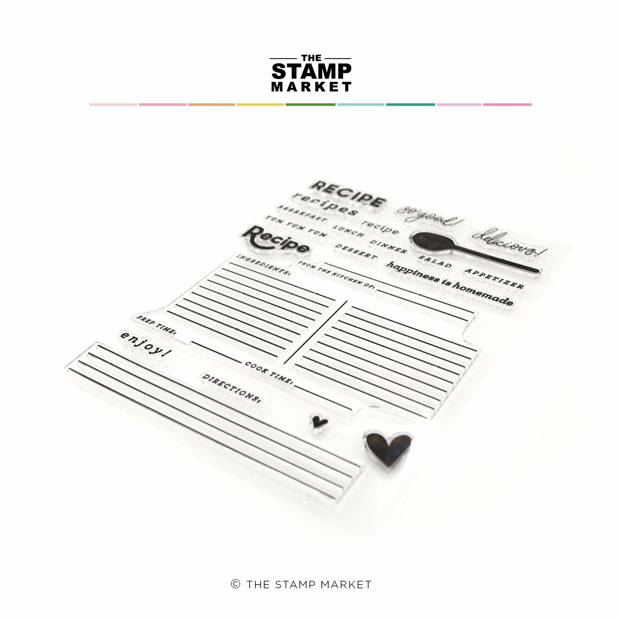 Recipe Card Builder Stamp tiny