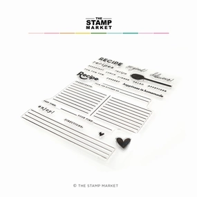 Recipe Card Builder Stamp tiny