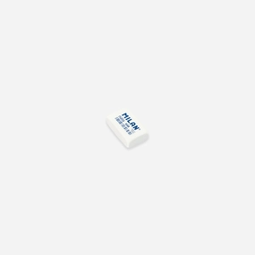 glossy soft Rectangular Nata Eraser 648 // White