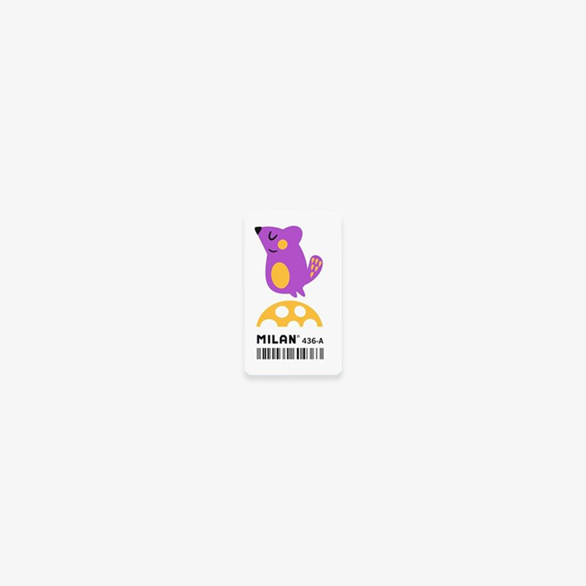 thin Rectangular Rubber Eraser 436 // Beaver