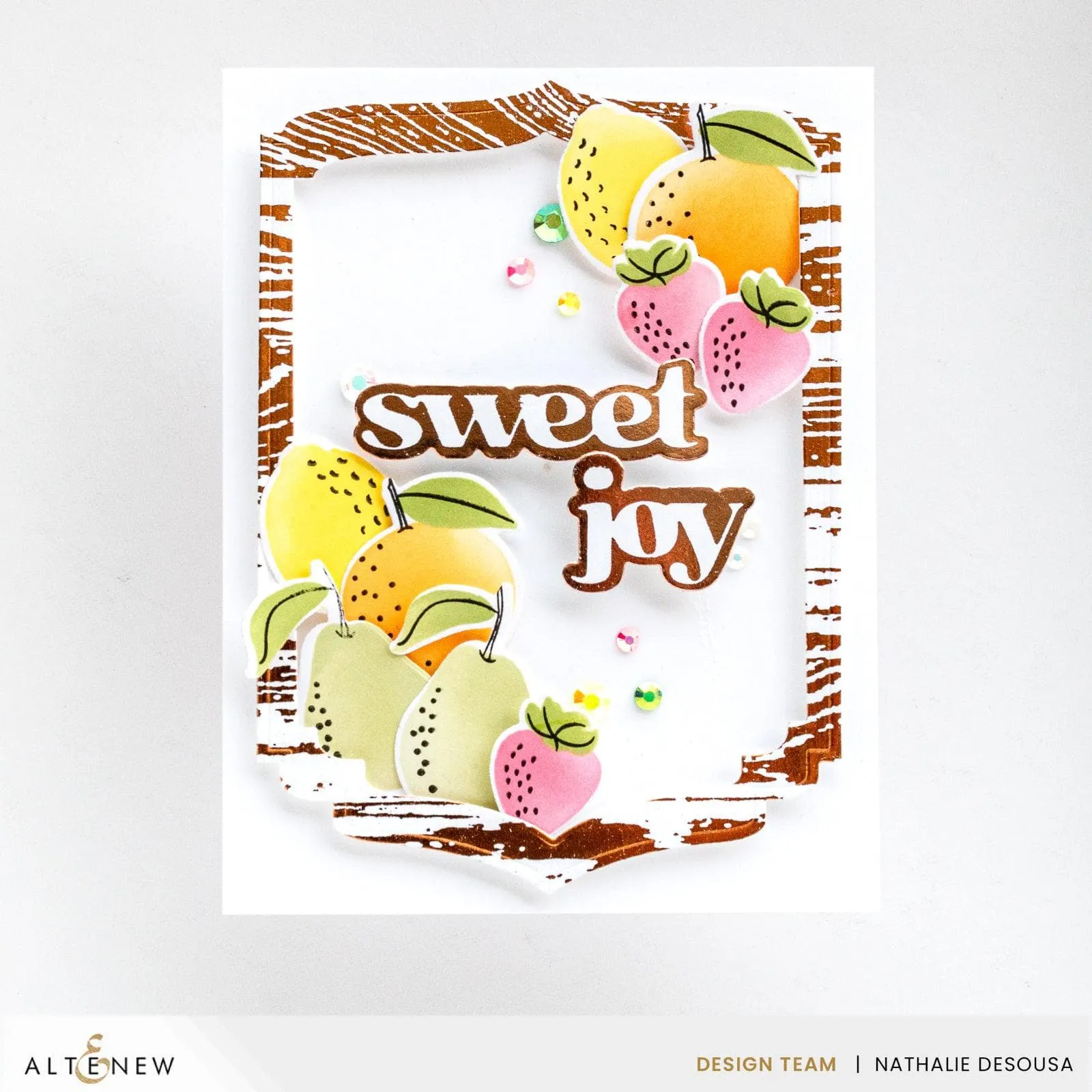 colorful top Hot Foil Roll - Light Copper (Mirror)