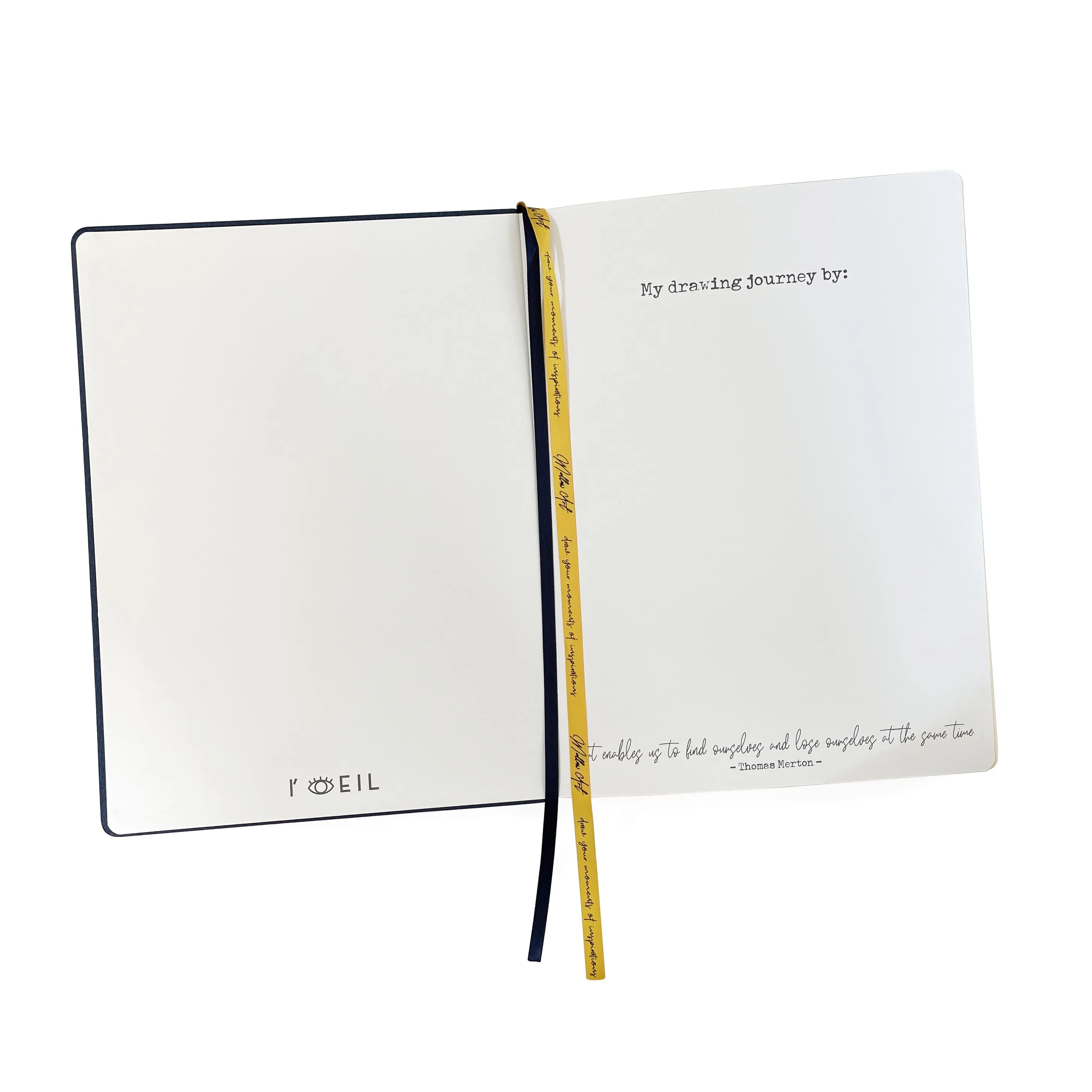 Mellow Art A4 Watercolour Sketchbook - Navy glossy flexible
