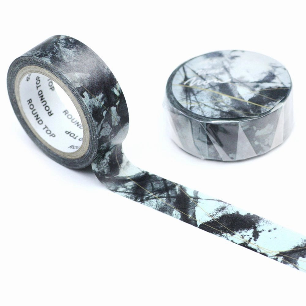 Black Ink Washi Tape  Atelier Noir metallic valuable