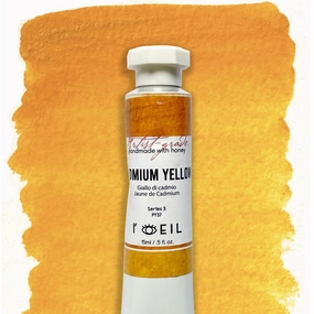 Cadmium Yellow Py108 - Artist Grade Handmade Honey Based Watercolor Tube 15Ml classic