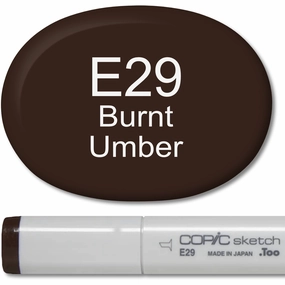 Copic Sketch Marker - E29 Burnt Umber alloy narrow