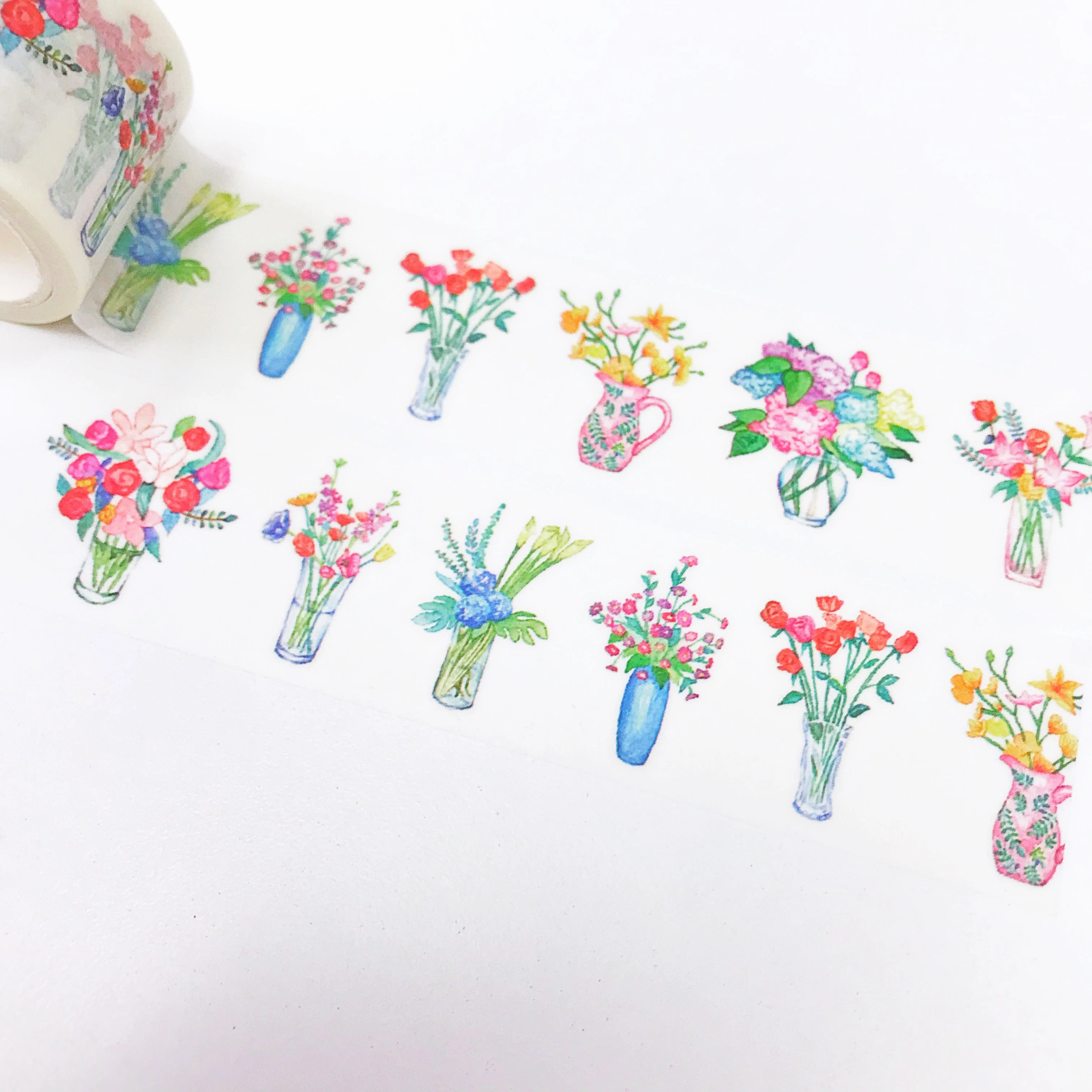 tall giant Flower Bouquet Washi Tape