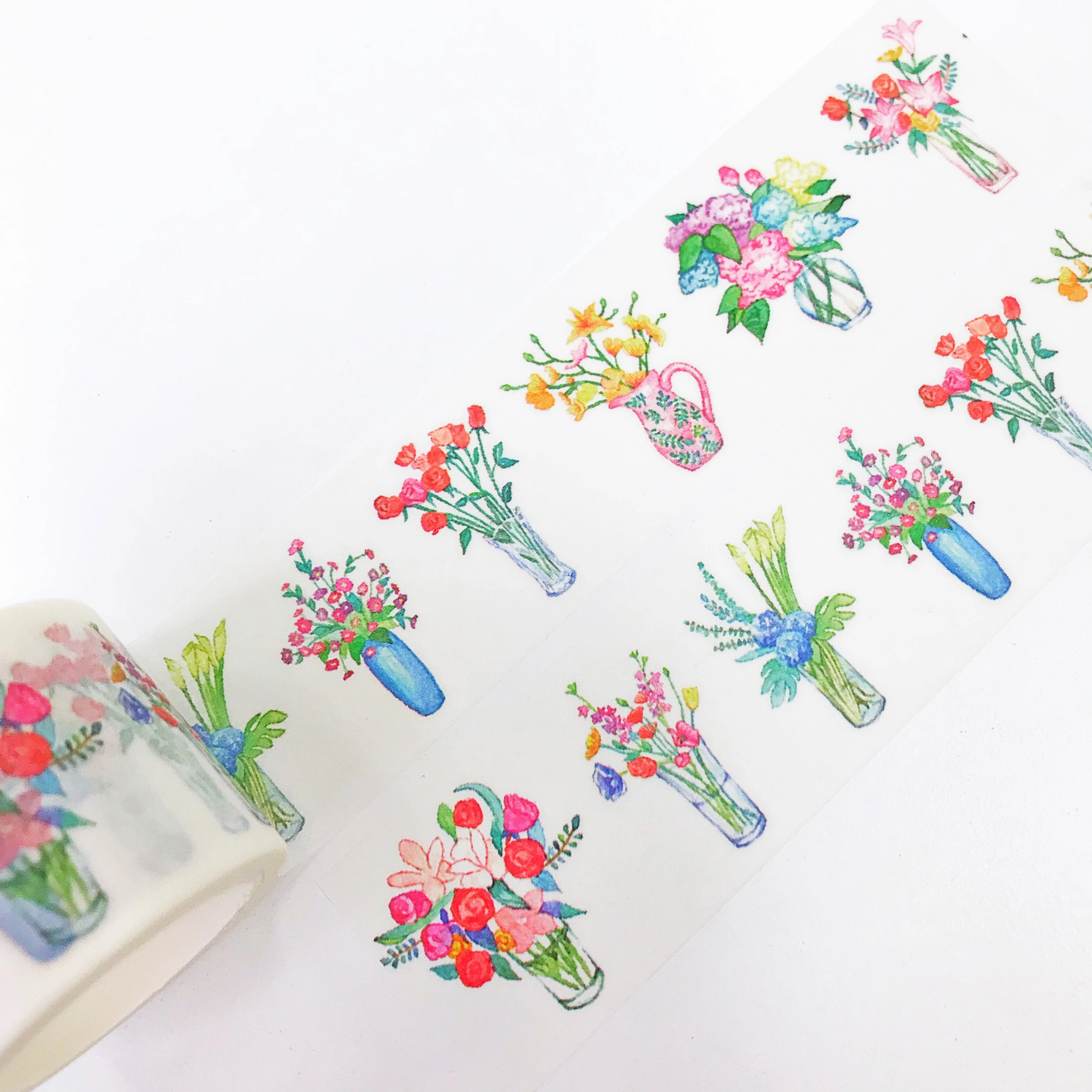 Flower Bouquet Washi Tape rubber gift