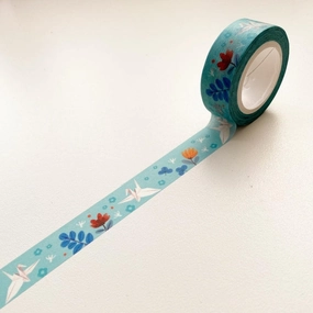 Origami Crane Washi Tape pastel budget