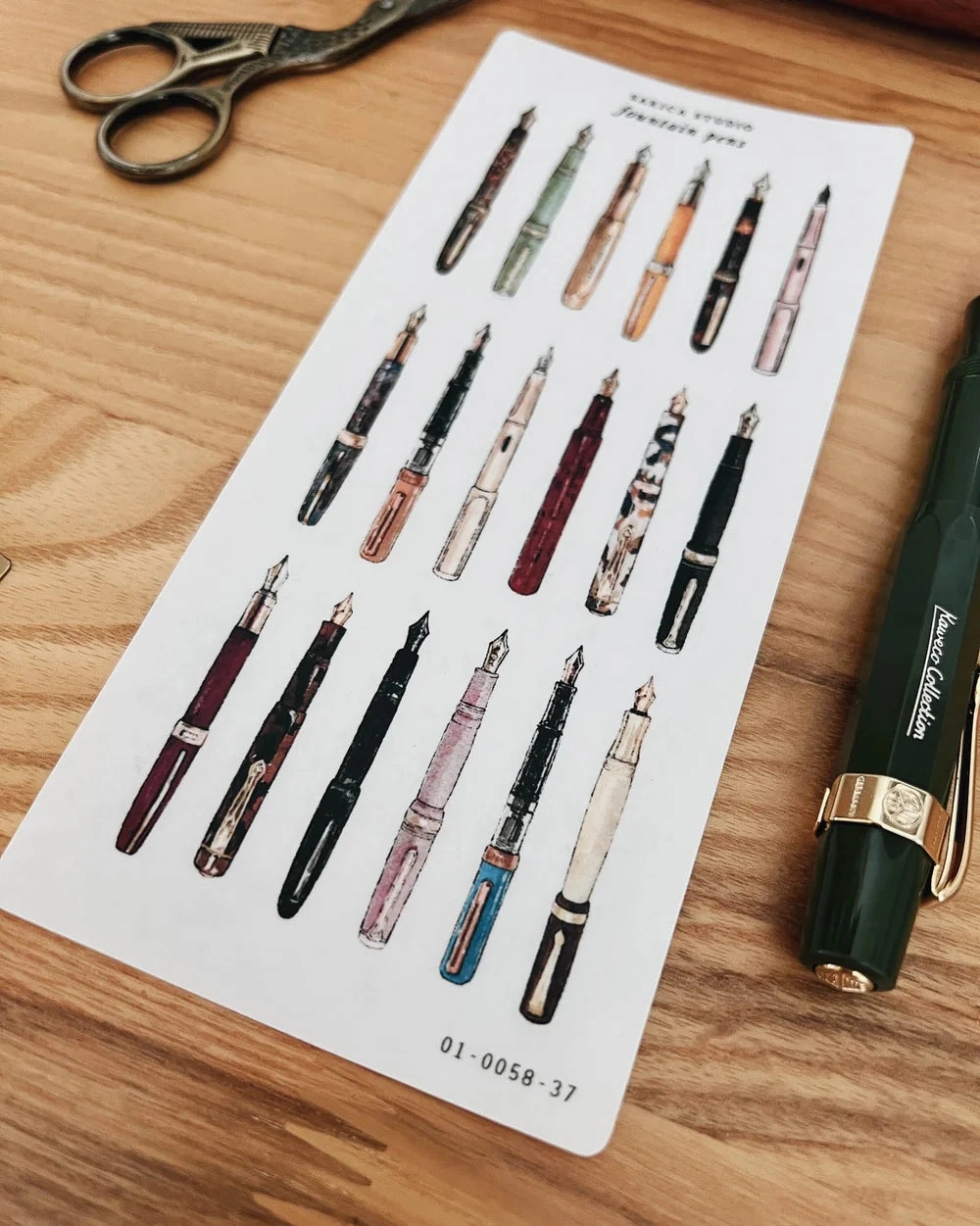 sturdy Sarica Studio Fountain Pen Stickers