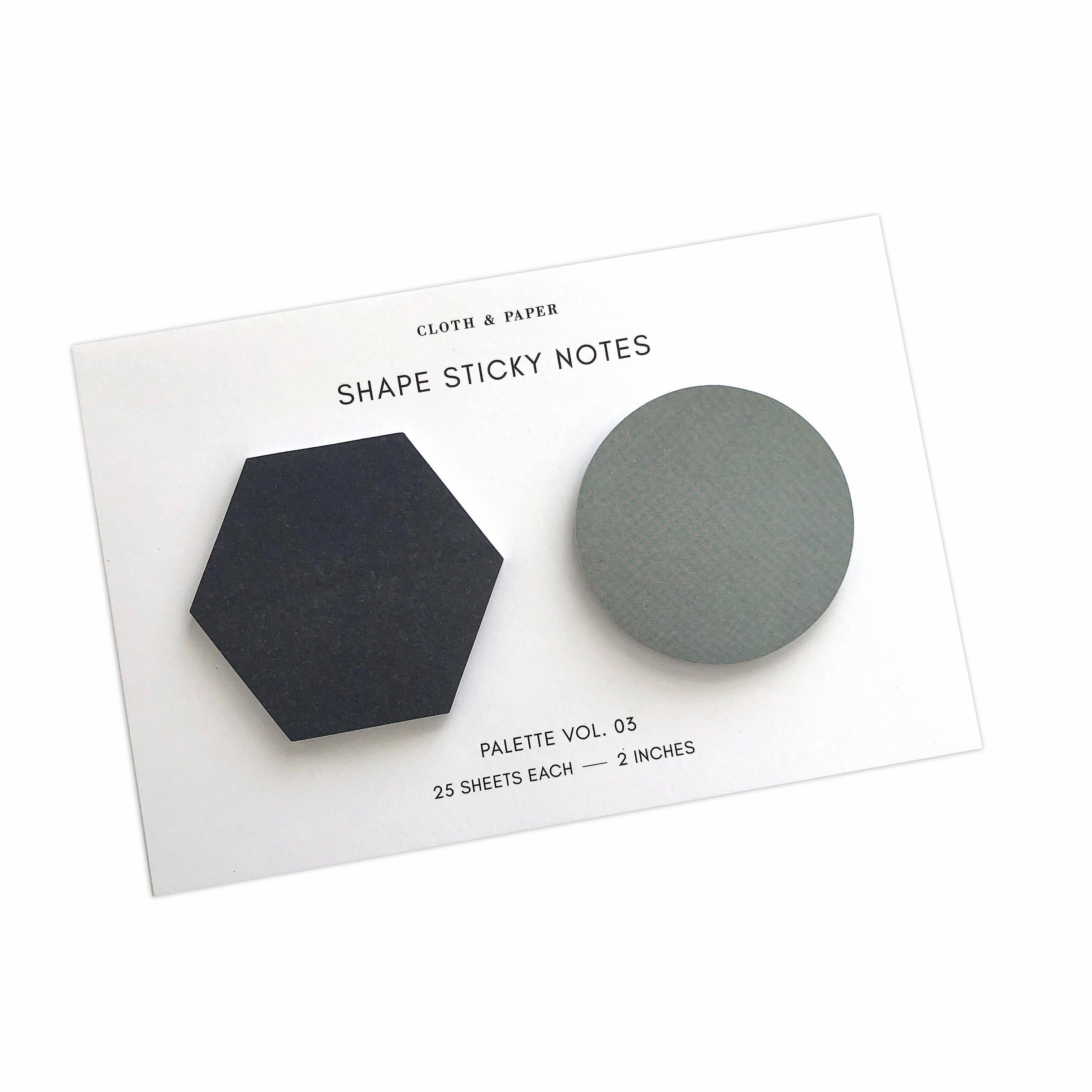 quality Shape Sticky Note Set | Apollo & Mykonos