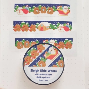 Sleigh Ride Washi Tape boxed muted