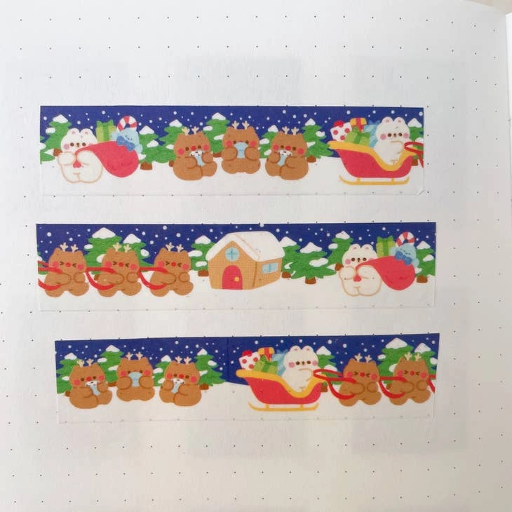 Sleigh Ride Washi Tape biodegradable