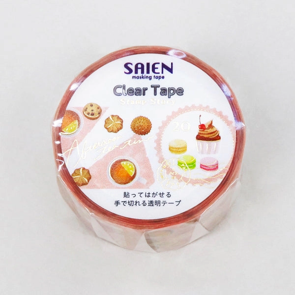 Tea Party Stamp Story Clear Tape vivid