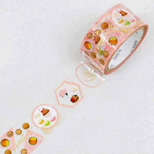 Tea Party Stamp Story Clear Tape metallic vivid