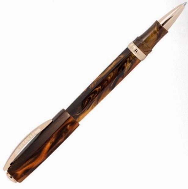 metallic Visconti Medici Rose Gold Oversize Rollerball Pen