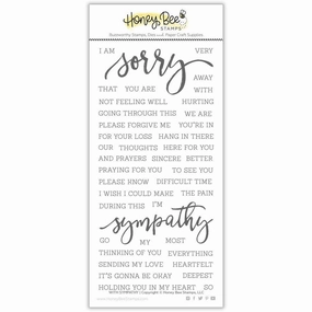 top exclusive With Sympathy - 4X8 Stamp Set