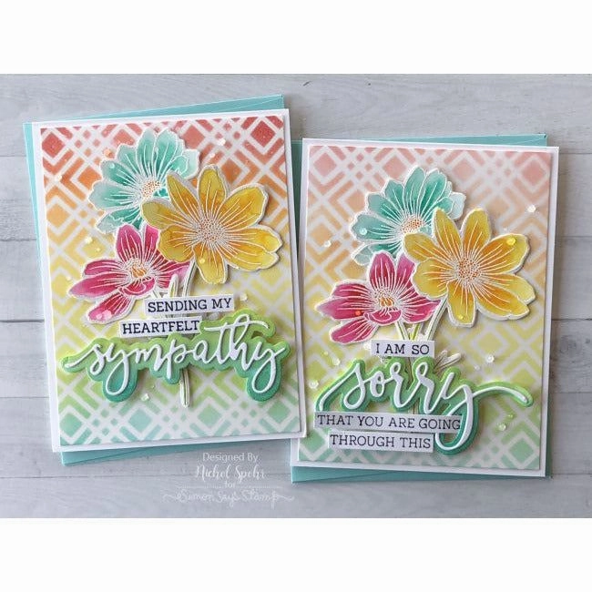 basic soft With Sympathy - 4X8 Stamp Set
