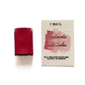 Red Coral - Artist Grade Handmade Honey Based Watercolor Paint Full Pan 3.2Ml bold