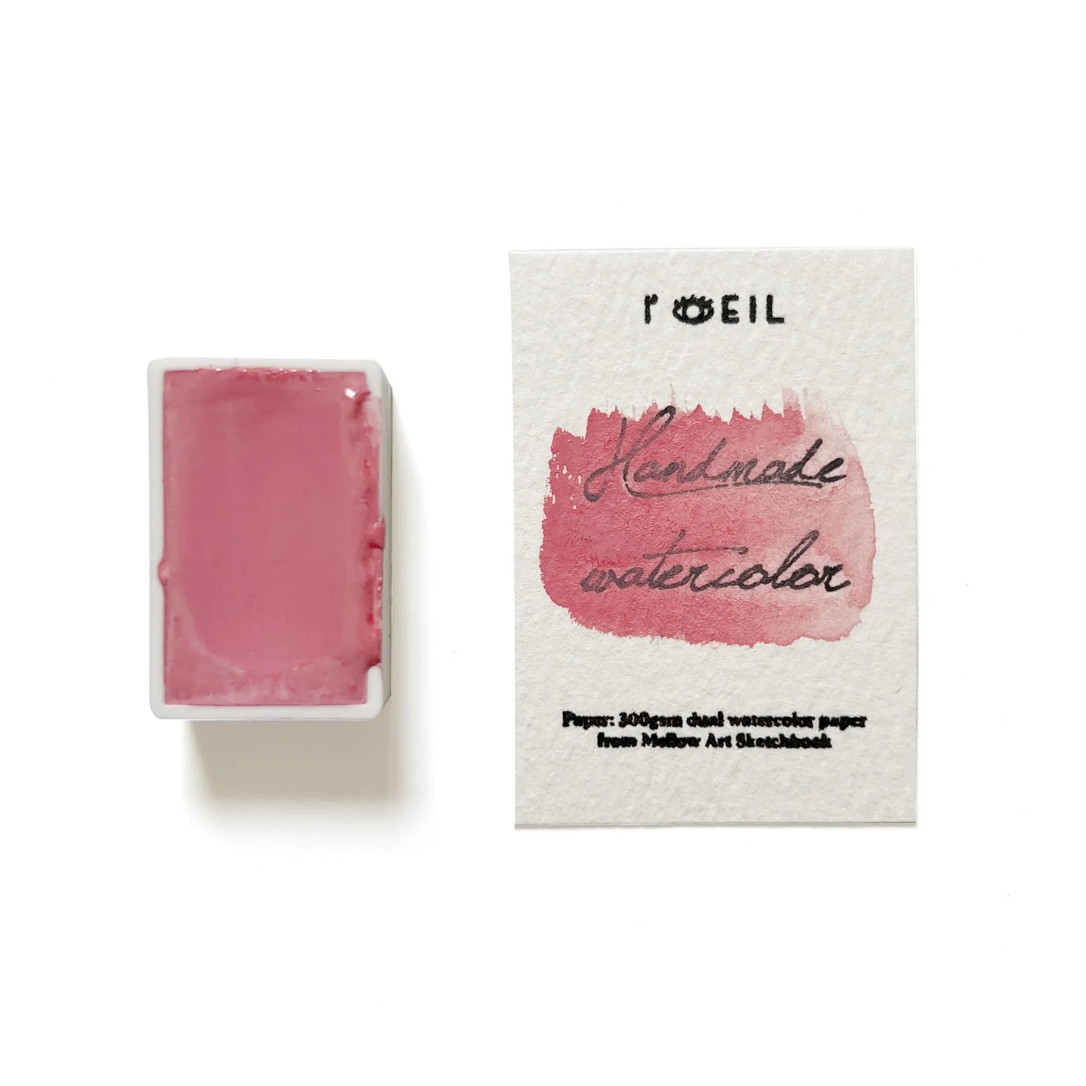 automatic cool Red Glaze - Artist Grade Handmade Honey Based Watercolor Paint Full Pan 3.2Ml