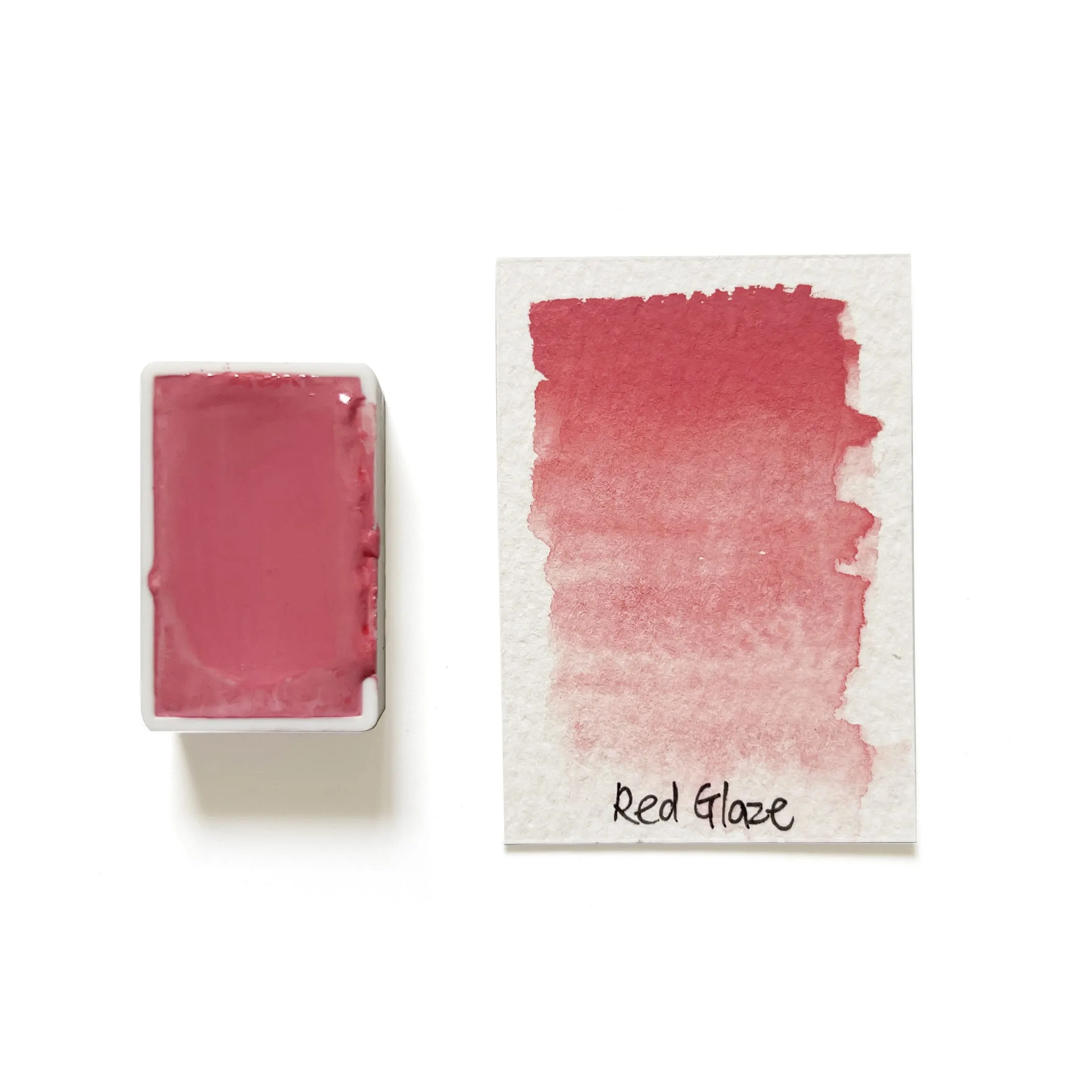 Red Glaze - Artist Grade Handmade Honey Based Watercolor Paint Full Pan 3.2Ml modern