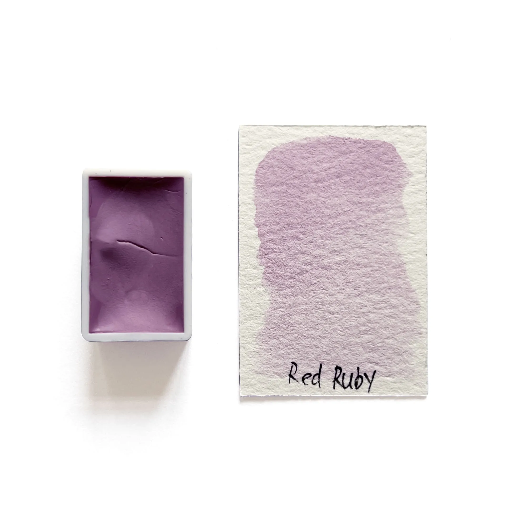 Red Ruby (Limited Watercolor) - Artist Grade Handmade Honey Based Watercolor Paint Full Pan 3.2Ml short