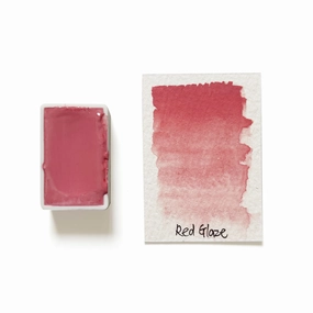 budget collapsible Red Glaze - Artist Grade Handmade Honey Based Watercolor Paint Full Pan 3.2Ml