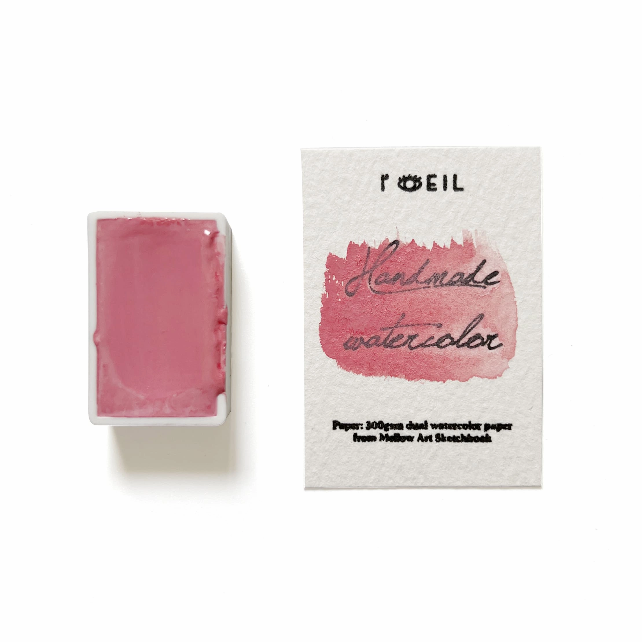 Red Glaze - Artist Grade Handmade Honey Based Watercolor Paint Full Pan 3.2Ml bright cool