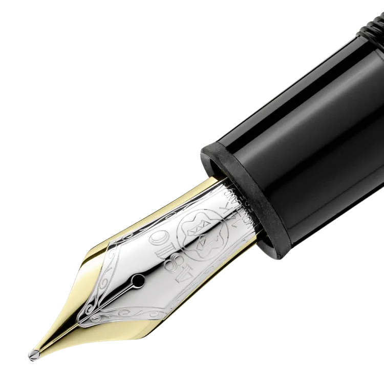 Montblanc Meisterstuck Black Resin & Gold Legrand 146 Fountain Pen soft