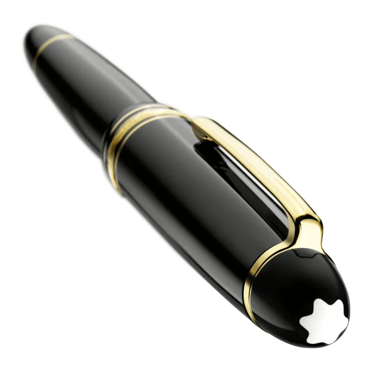 durable portable Montblanc Meisterstuck Black Resin & Gold Legrand 146 Fountain Pen
