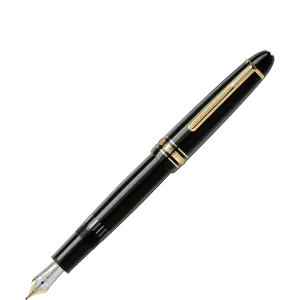 collapsible Montblanc Meisterstuck Black Resin & Gold Legrand 146 Fountain Pen