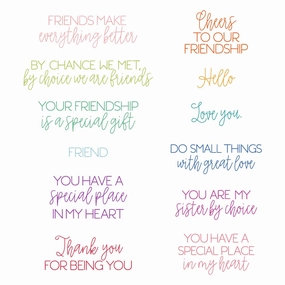 small Love You, Friend - 4X6 Stamp Set