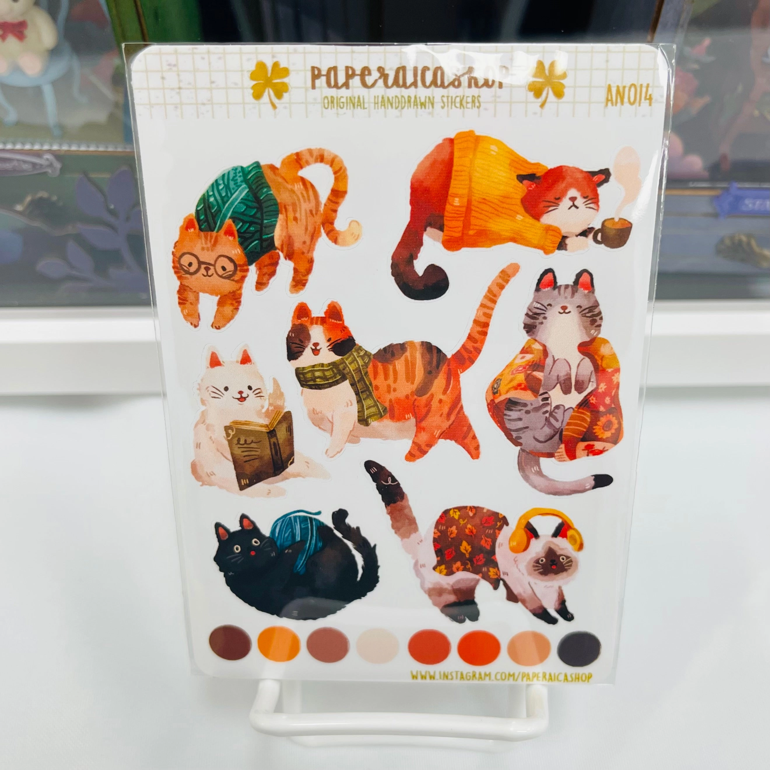 classic Paperaicashop Cozy Cats Planner Sticker