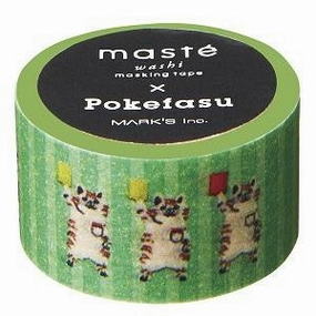 Pokefasu Pokerface Mast? Collab' Japanese Washi Tape ? Mast Masking Tape muted